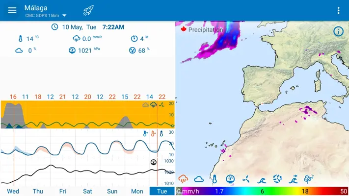 WeatherBomb android App screenshot 0